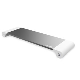 Soporte CELLY Monitor 4xUSB Gris/Blanco (SWDESKHUBWH)