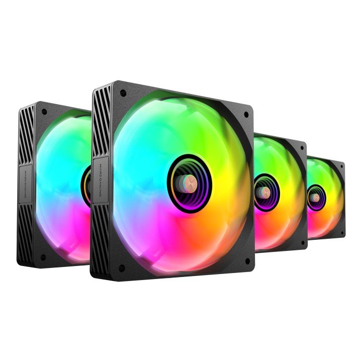 Kit Mars Gaming 4 Ventiladores ARGB+Hub ARGB (MFSI4KIT)