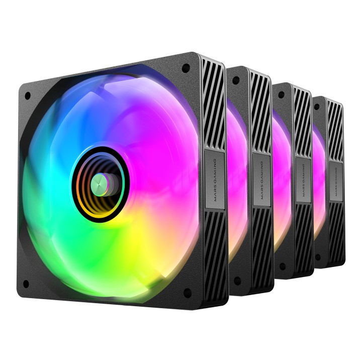 Kit Mars Gaming 4 Ventiladores ARGB+Hub ARGB (MFSI4KIT)