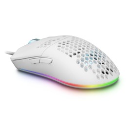 Ratón Mars Gaming RGB USB-A 12400dpi Blanco (MMAXW)