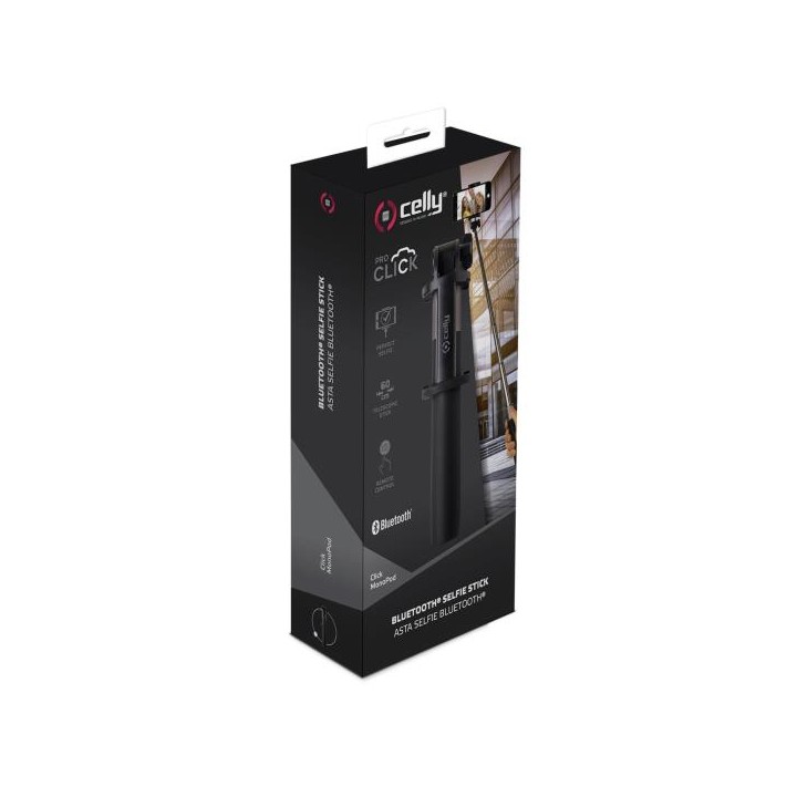 Palo Selfie CELLY Bluetooth 6.2" Negro (CLICKMONOPODBK)