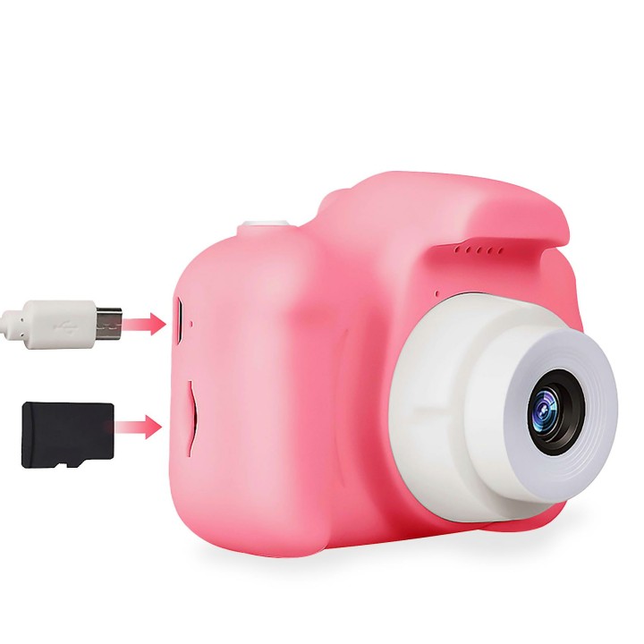 Cámara CELLY Kids 3mp mUSB Rosa (KIDSCAMERA3PK)