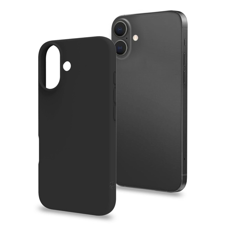 Funda CELLY Cromo iPhone 16 Negra (CROMO1078BK)