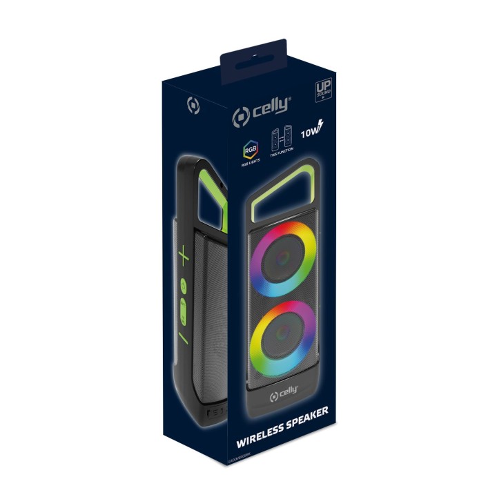 Altavoz CELLY Party 10W Wireless (GROOVERGBBK)