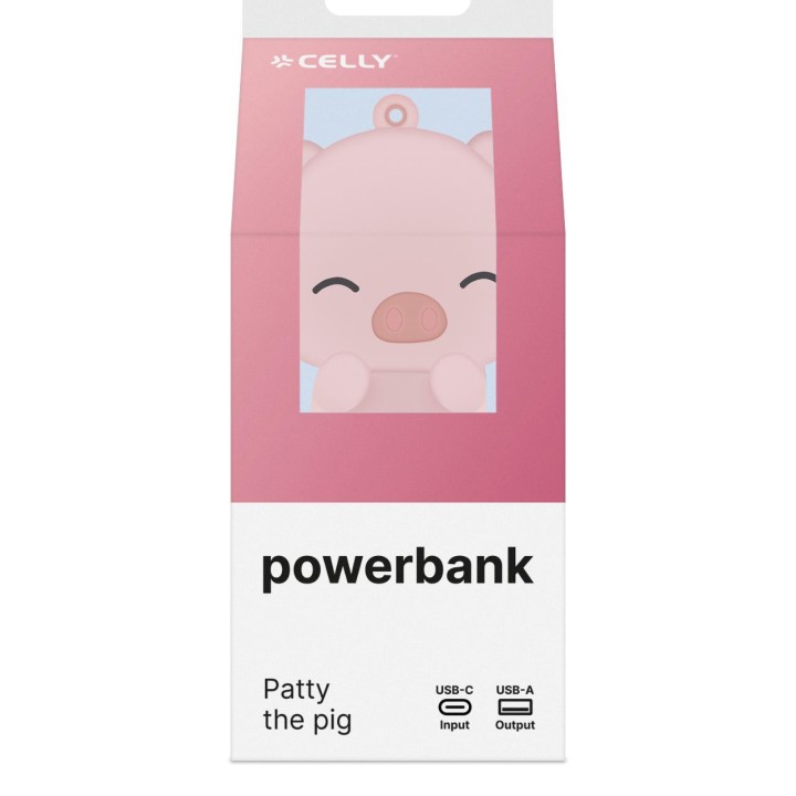 PowerBank CELLY 2600mAh 10W Cerdo (PBPIG)