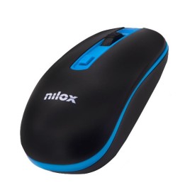 Ratón NILOX Wireless 1000dpi Negro/Azul (NXMOWI2003)