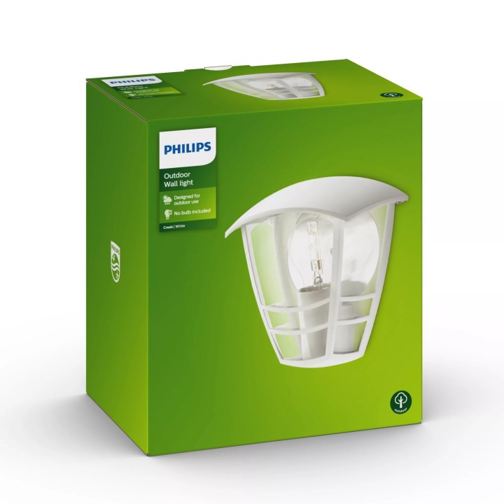 Aplique Mural Philips Creek 60W Blanco (915002790402)