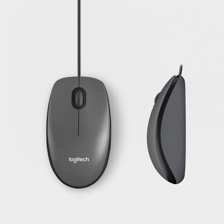 Ratón LOGITECH M100 USB-A 1000dpi Negro (910-006652)