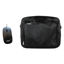 Maletín+Ratón NILOX Essential 15.6" Negro (NXMOS4156BK)