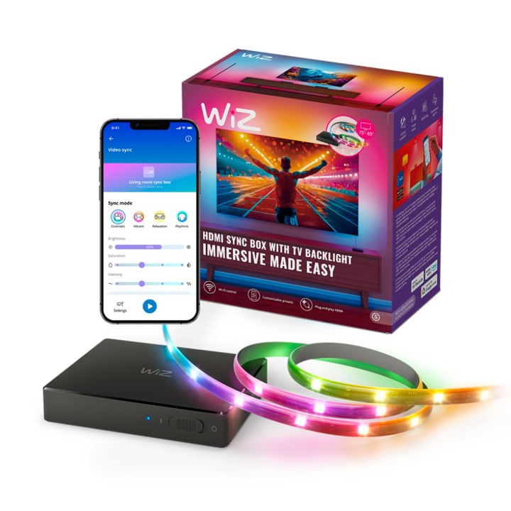 Tira LED WiZ HDMI Sync Box TV 75"-85" (929004667901)