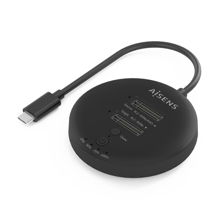 Docking AISENS USB-C a 2xSSD M.2 NVMe (ASDS-2M2N05-BK)