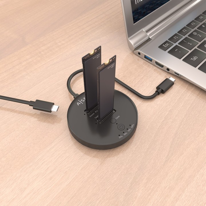 Docking AISENS USB-C a 2xSSD M.2 NVMe (ASDS-2M2N05-BK)