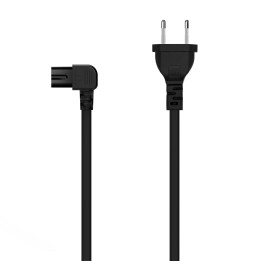 Cable AISENS Acodado CEE7/M a C7/H 3m Negro (A132-0599)