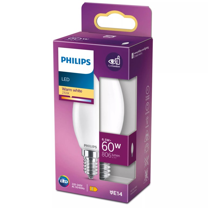 Bombilla Philips LED Classic 60W E14 (929002028255)