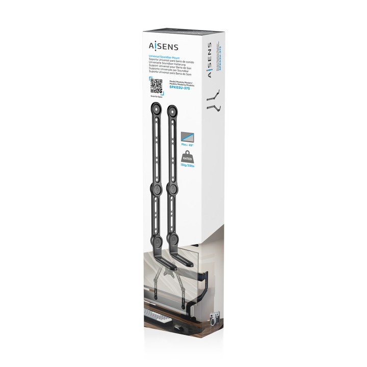 Soporte AISENS para Barra de Sonido Negro (SPK03U-375)