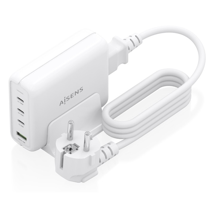 Cargador AISENS 140W 1xUSB-A 3xUSB-C (ASCH-140W4P055-W)