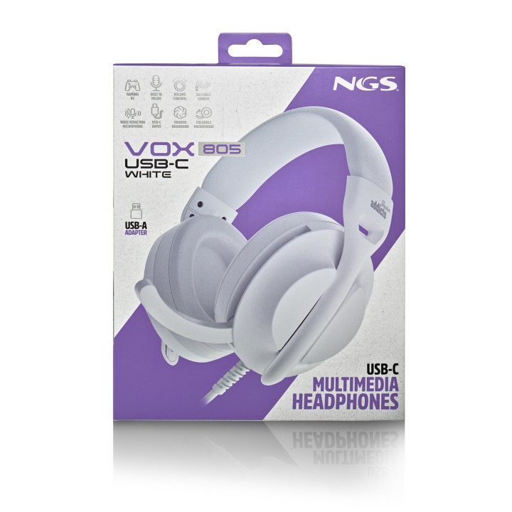 Auric+Micro NGS USB-C Blancos (VOX805USBCWHITE)