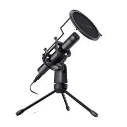 Micrófono Trust GXT241 Velica USB Trípode Negro (24182)
