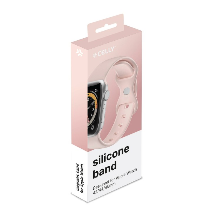 Correa CELLY Apple Watch 42/44/45mm Rosa (WBANDSIL44BP)