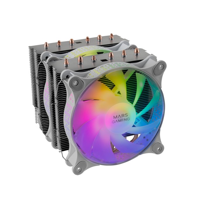 Ventilador Mars Gaming 300W Dual ARGB Blanco (MCPUXTW)