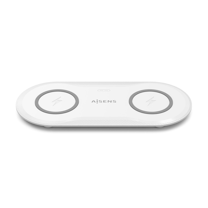 Estación Carga AISENS Qi 2en1 USB-C (ASCH-15W2WC059-W)