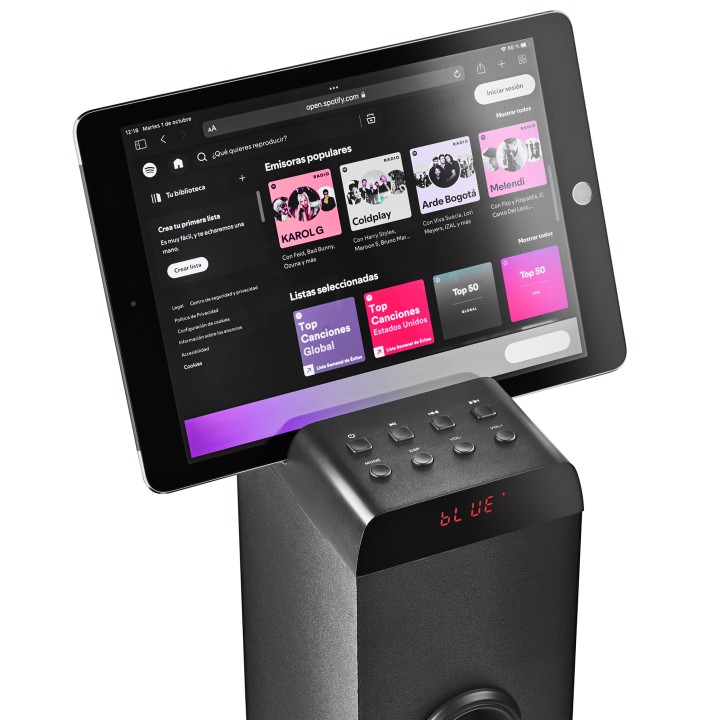 Torre de Sonido NGS 80W BT/USB Negra (SKYCHARMPRO)