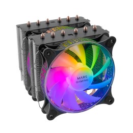 Ventilador CPU Mars Gaming Dual ARGB Negro (MCPUXT)