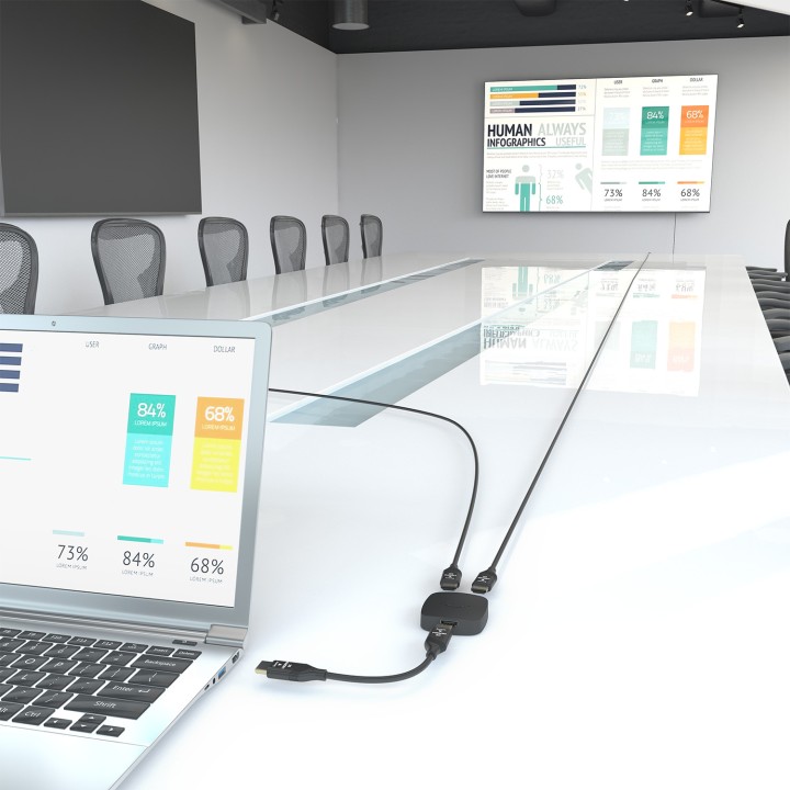 Conmutador AISENS 4K/60Hz 2xHDMI Negro (A123-0948)