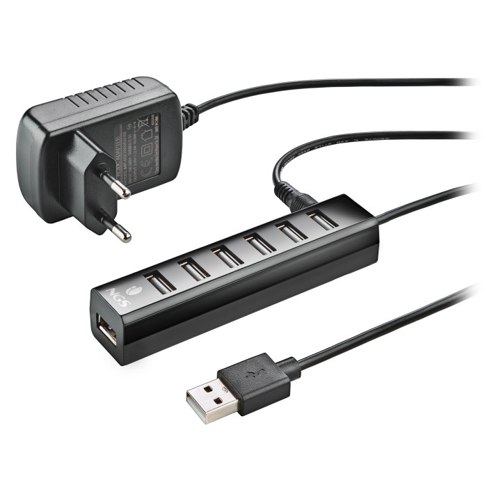 Hub NGS 7xUSB 2.0 Negro (IHUB7TINY)
