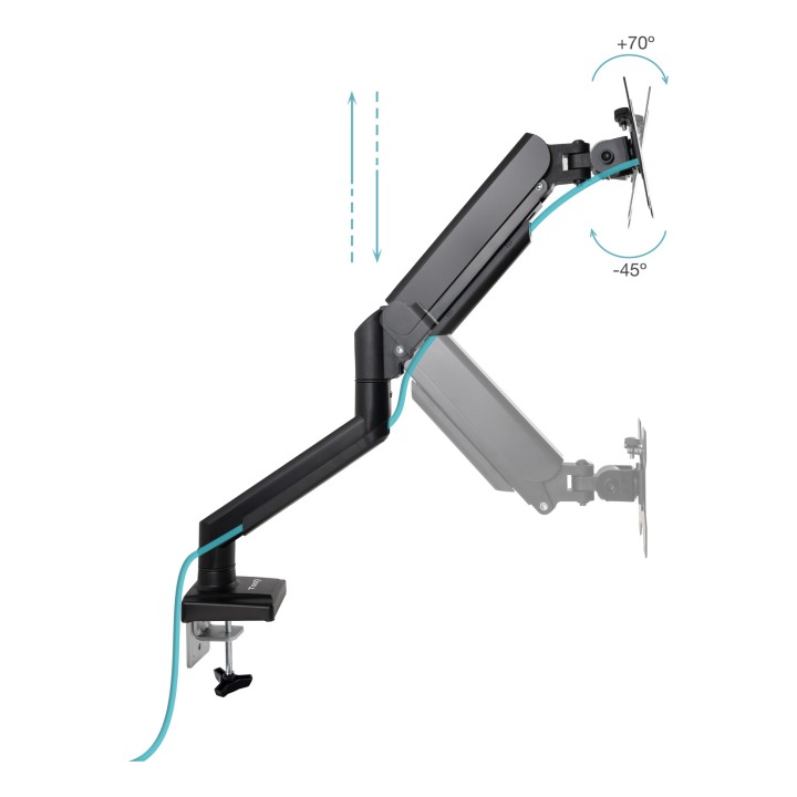 Soporte de Mesa TooQ 13"-34" Inclina/Gira (DB1334TNR-B)