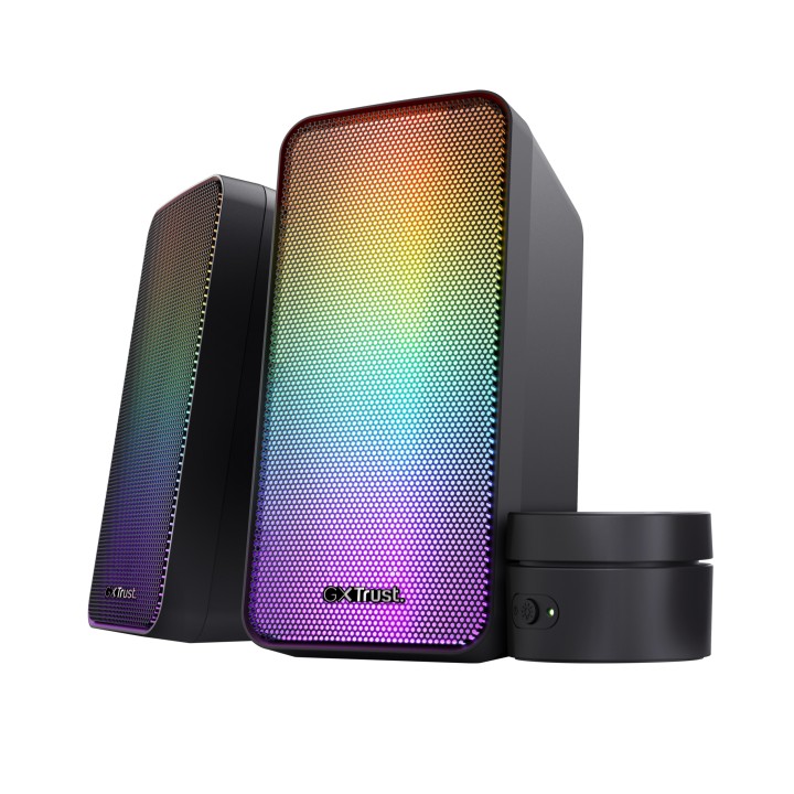 Altavoces Trust GXT611 Wezz 2.0 RGB 3.5mm Negro (24587)