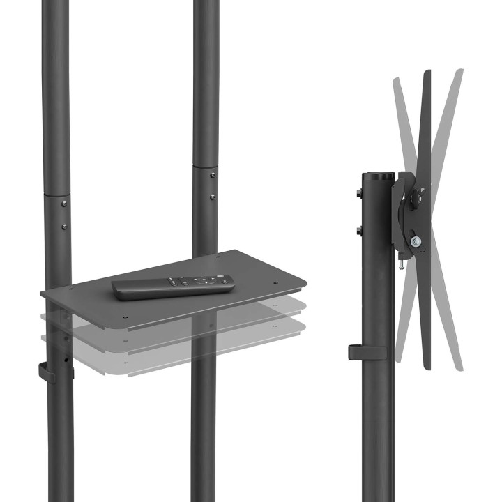 Soporte de Suelo AISENS 37"-70" con ruedas (FT70TE-333)
