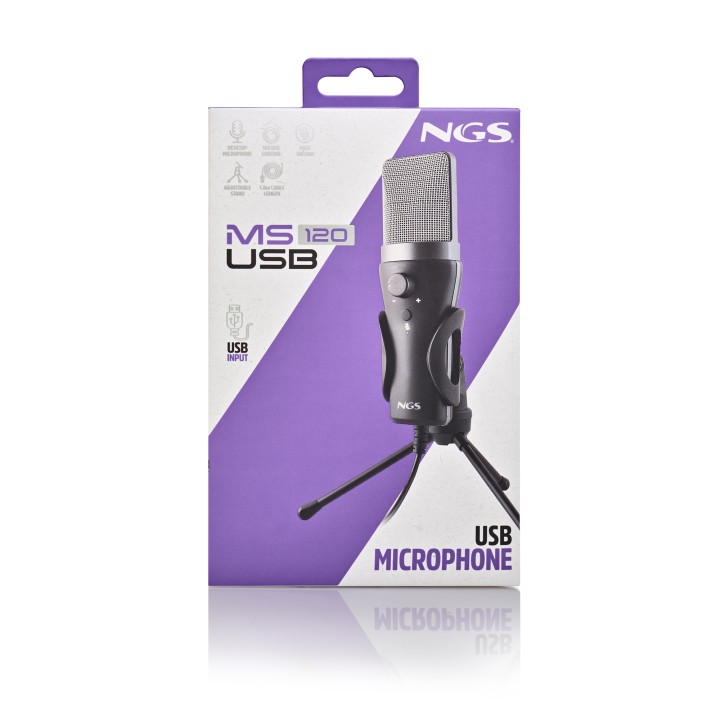 Micrófono NGS USB con Trípode PC/PS4/PS5 (MS120USB)