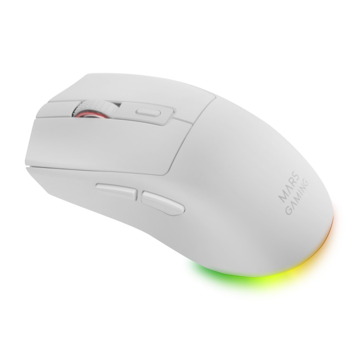Ratón Mars Gaming RF Wireless BT 14400dpi Blanco(MMT3W)