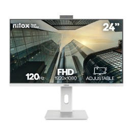 Monitor NILOX 24" FHD HDMI WebCam Blanco (NXM24RWEB02W)