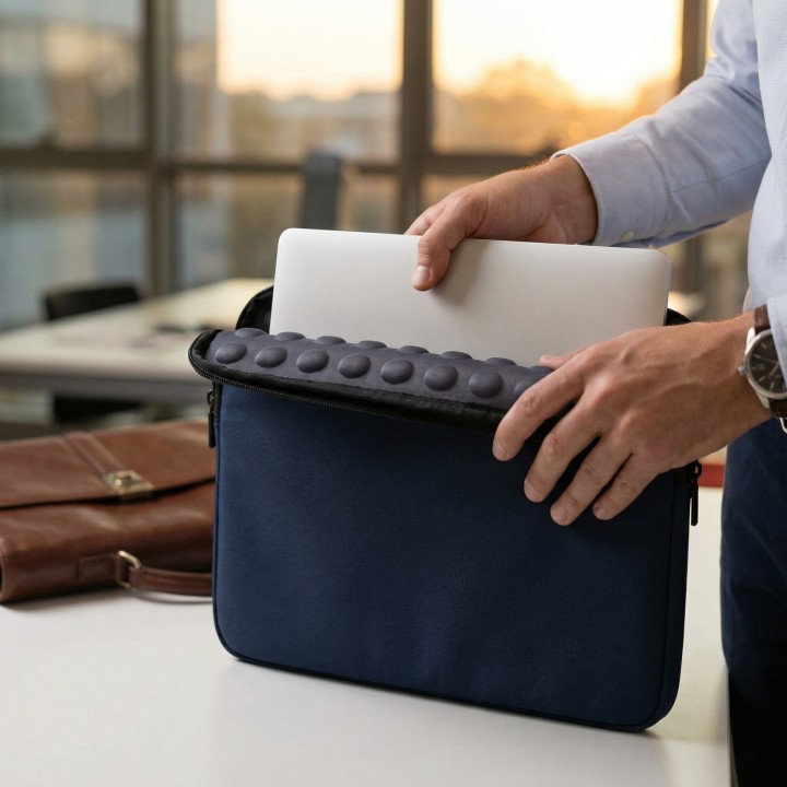 Funda NILOX Sleeve hasta 17.3" Azul (NXSL17BL)