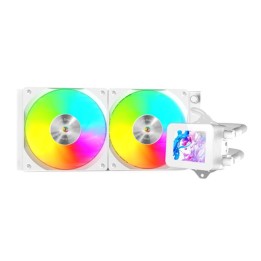 Ref. Líq. Mars Gaming ARGB 2x120mm Blanca(MLVISION240W)