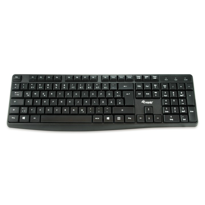 Teclado EQUIP Life USB Alemán Negro (EQ245210)