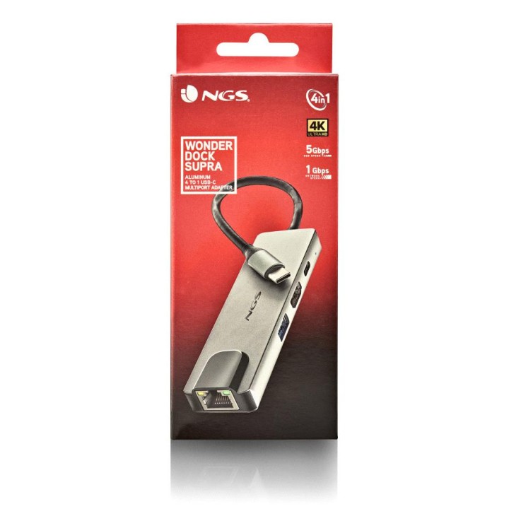 Hub NGS USB-C a USB-A/C/HDMI/RJ45 (WONDERDOCKSUPRA)