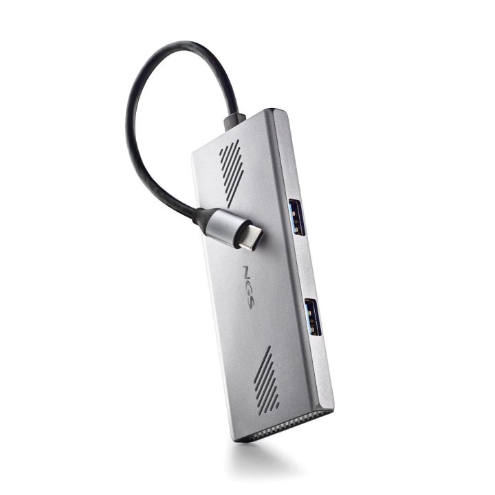 Hub NGS USB-C a 2xUSB-A/2xUSB-C Plata (WONDERDUO-C)