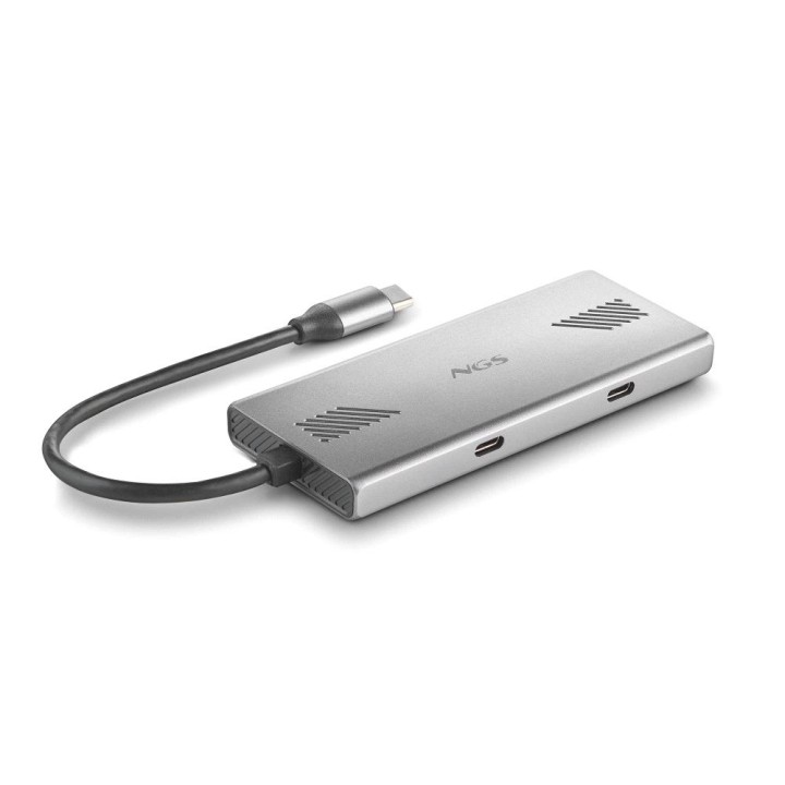 Hub NGS USB-C a 2xUSB-A/2xUSB-C Plata (WONDERDUO-C)