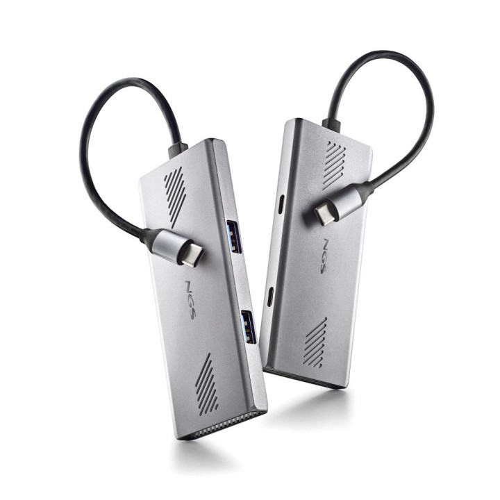Hub NGS USB-C a 2xUSB-A/2xUSB-C Plata (WONDERDUO-C)
