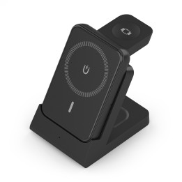 Cargador AISENS Qi Inalámbrico Negro(ASCH-15W4WC064-BK)