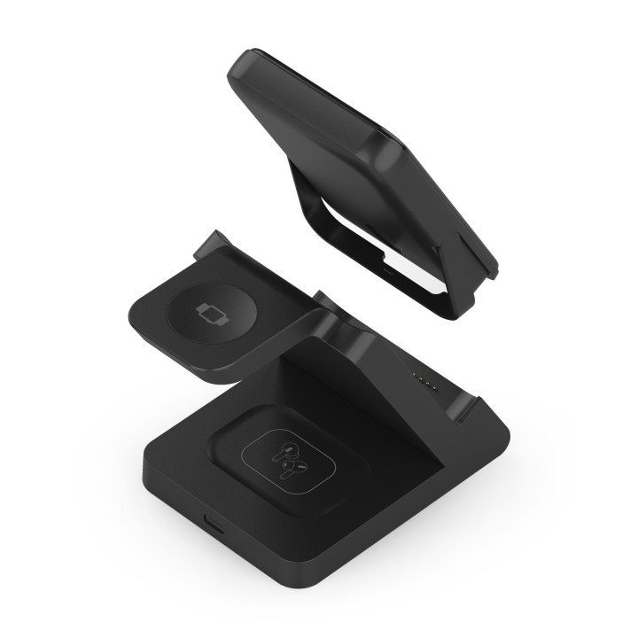 Cargador AISENS Qi Inalámbrico Negro(ASCH-15W4WC064-BK)
