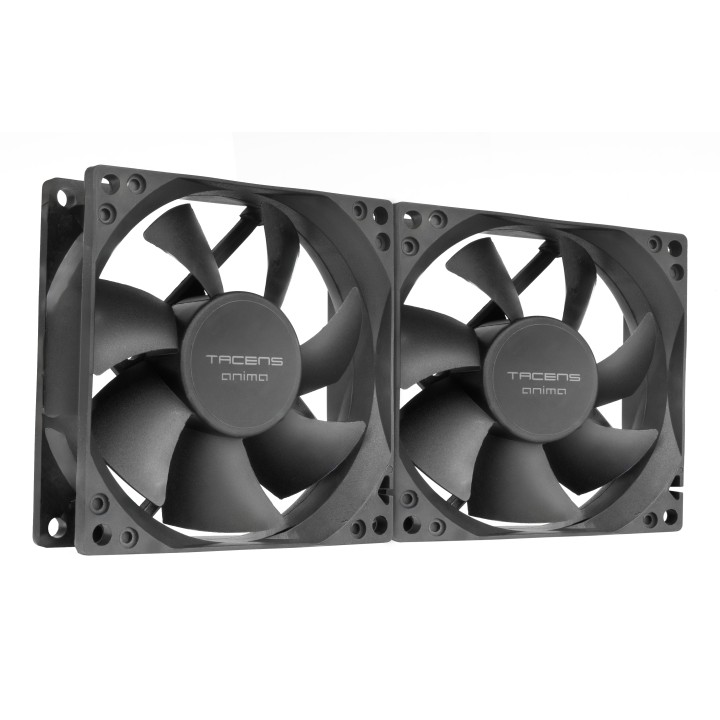 Ventilador Tacens Anima 8x8 Pack 2 Negro (AF8X2)