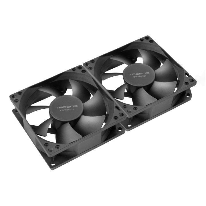 Ventilador Tacens Anima 8x8 Pack 2 Negro (AF8X2)