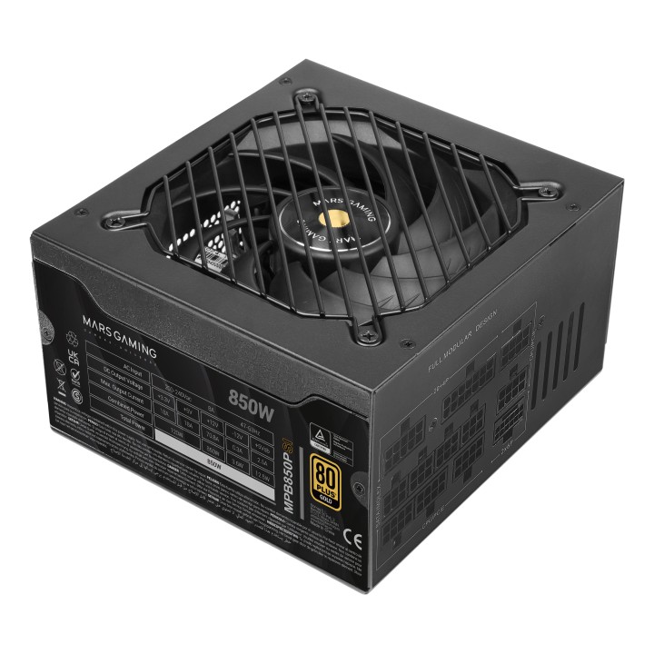 Fuente Mars Gaming ATX 850W 80+ Gold Negra (MPB850PSI)