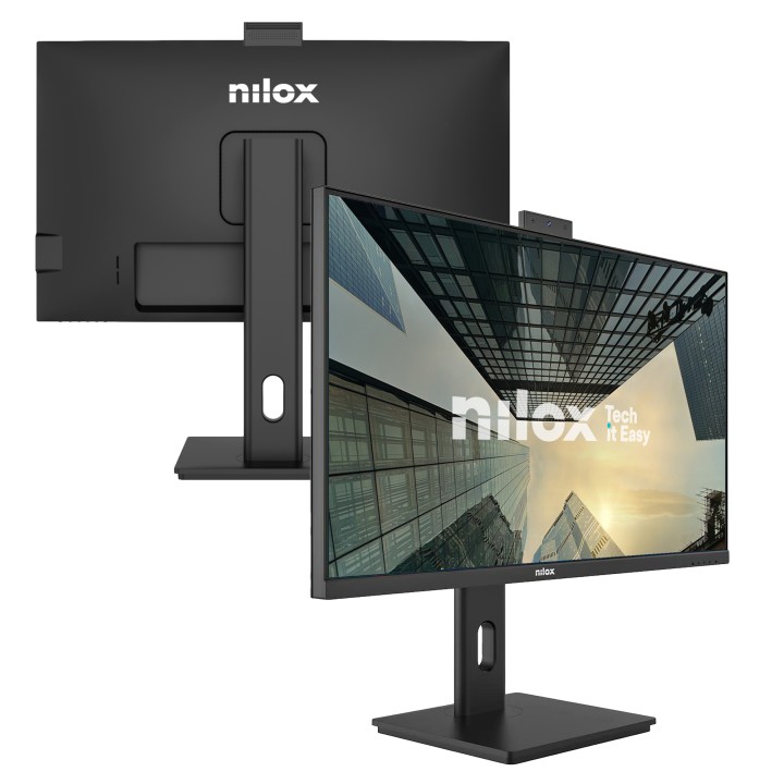 Monitor NILOX 27" IPS FHD WebCam Negro (NXM27RWEB02B)