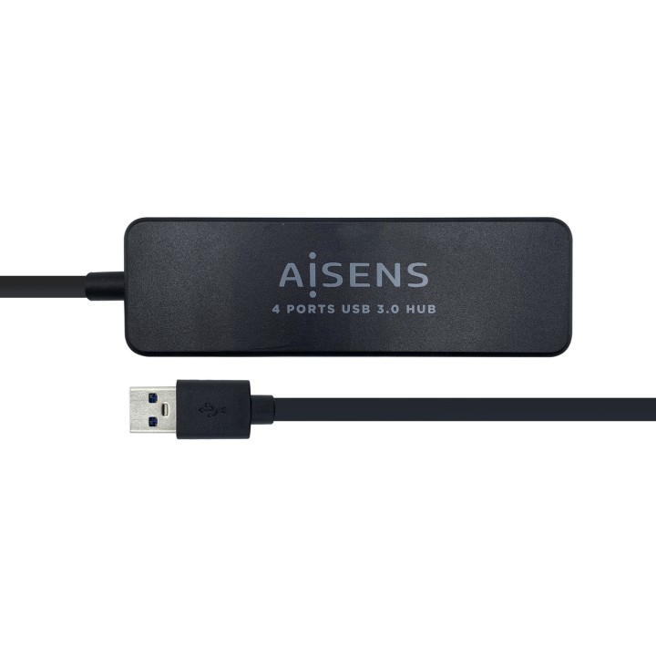 Hub AISENS USB-A 3.0 a 4xUSB-A 3.0 Negro (A106-0399)