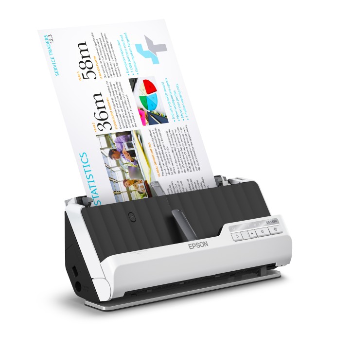 Escáner Epson DS-C490 ADF A4 Negro/Blanco (B11B271401)